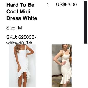 Hello Molly white dress. Worn once; dry cleaned!